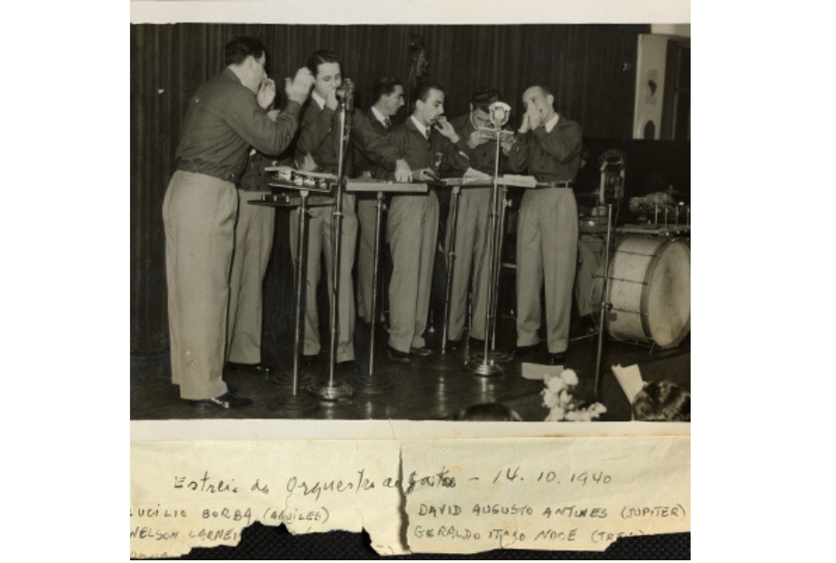 Estreia do programa "Orquestra de Gaitas". Crédito: Museu da Imagem e do Som (MIS)