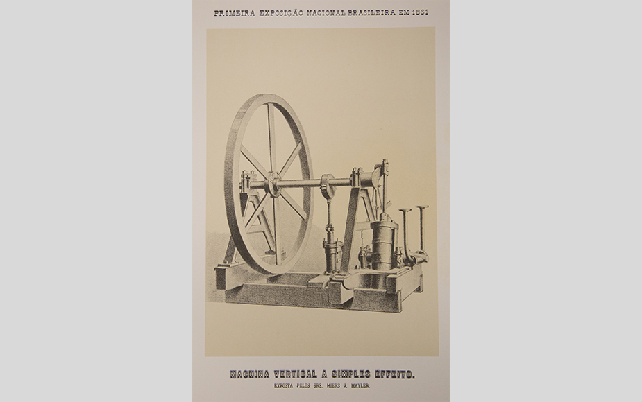 Ilustração do Álbum da Exposição de 1861. Crédito: Acervo Firjan