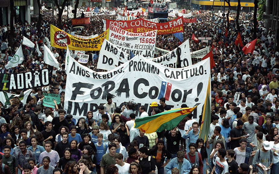 Uma esperança frustrada - O Plano Collor e o impeachment. Crédito da imagem: Herbert de Souza (Anibal Philot). Agência O Globo