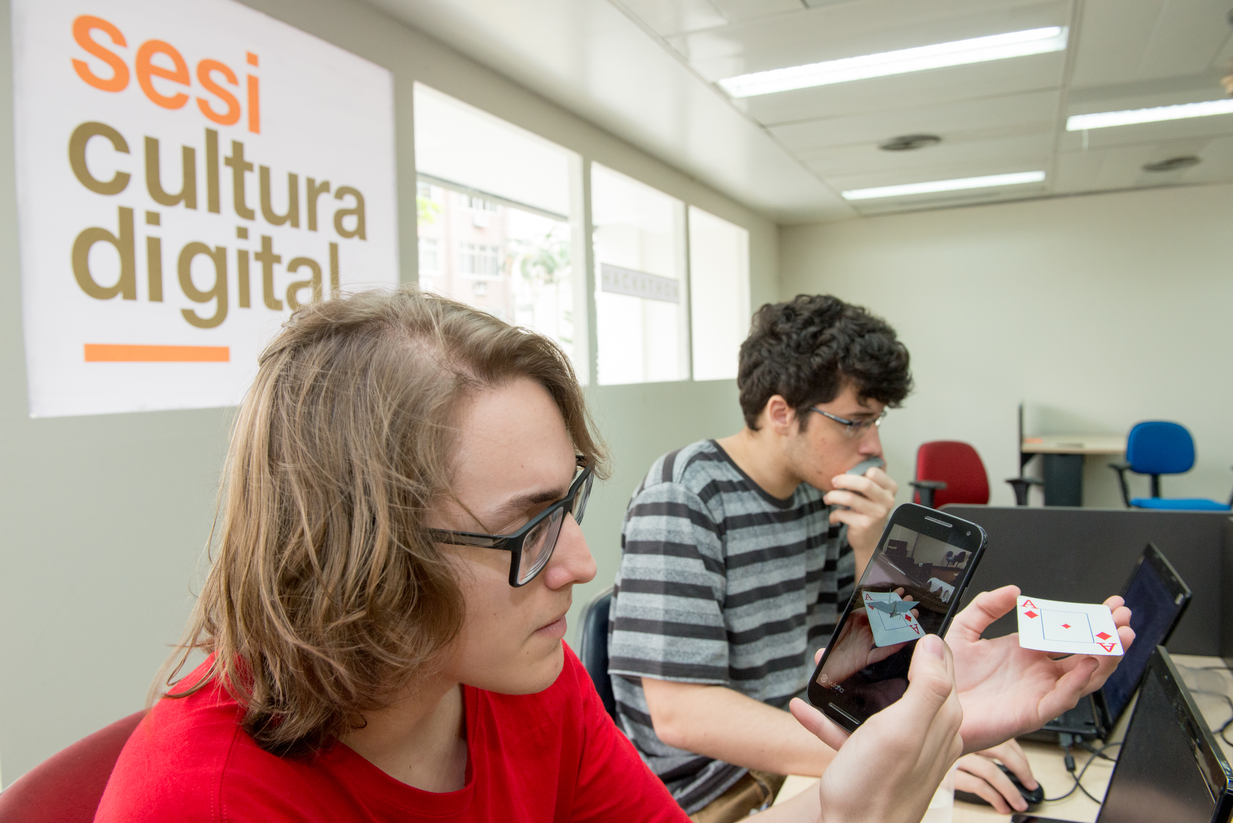 SESI Cultura Digital na Unidade Laranjeiras em 10/14/2016. Créditos: Renata Mello/ Acervo Firjan