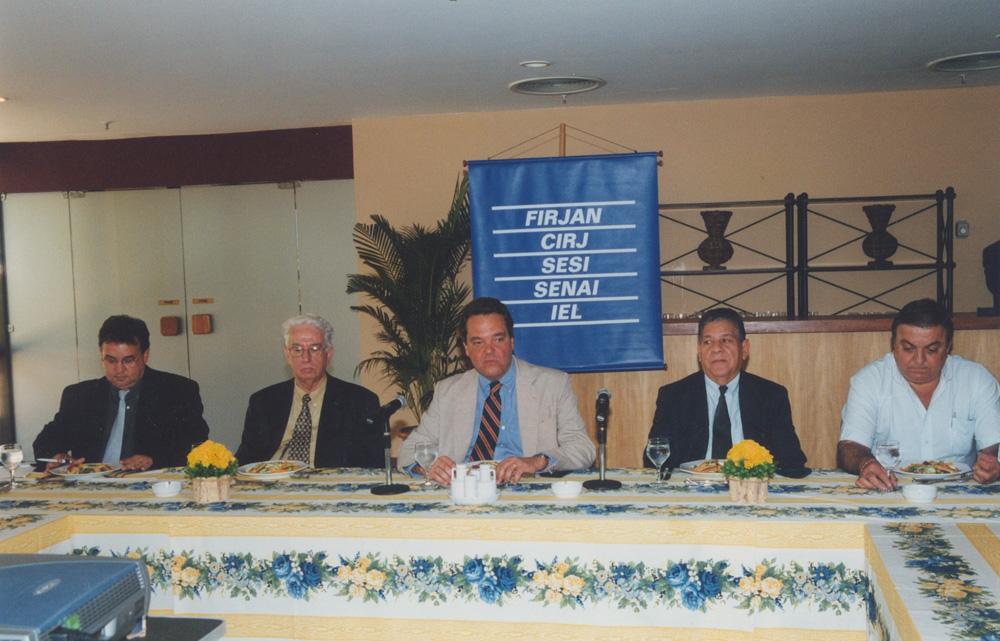 Sérgio Carlos Bousquet Perez no Almoço do Panificador em 2001. Créditos: Geraldo Viola/ Acervo Firjan