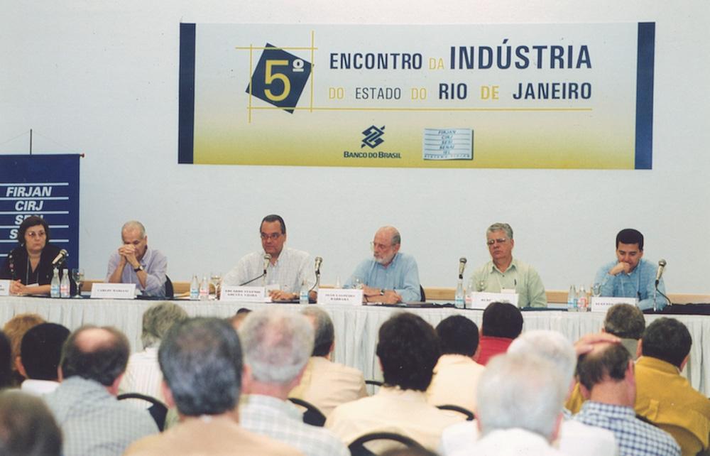 Rubens Muniz no Encontro da Indústria RJ em 2003. Crédito: Acervo Firjan
