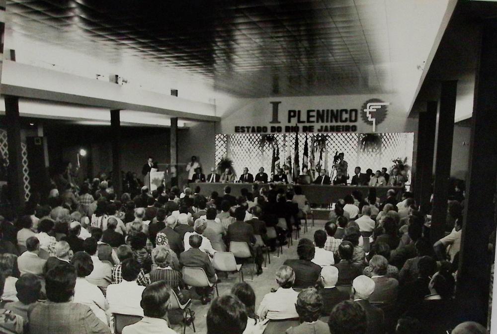 Sessão de encerramento da 1º Pleninco com a presença do Governador Faria Lima. Créditos: Acervo Firjan