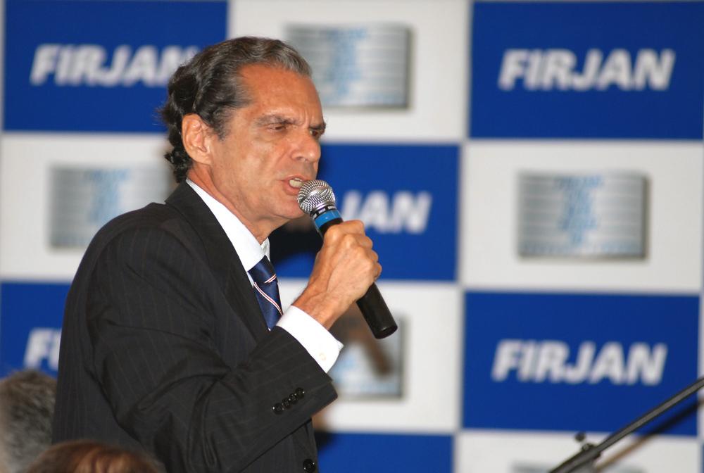 Abrahão Roberto Kauffmann no VII Encontro da Indústria em Macaé, em 2008. Créditos: Antônio Batalha/ Acervo Firjan
