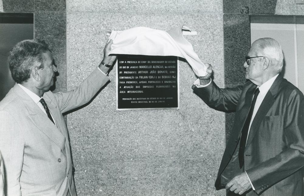 Inauguração em 1995. Crédito: Acervo Firjan