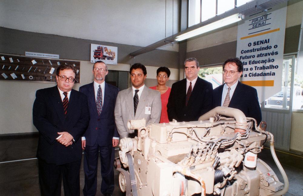Inauguração do Centro Treinamento SENAI Volkswagen em 11/12/1997. Créditos: Guarim de Lorena/ Acervo Firjan