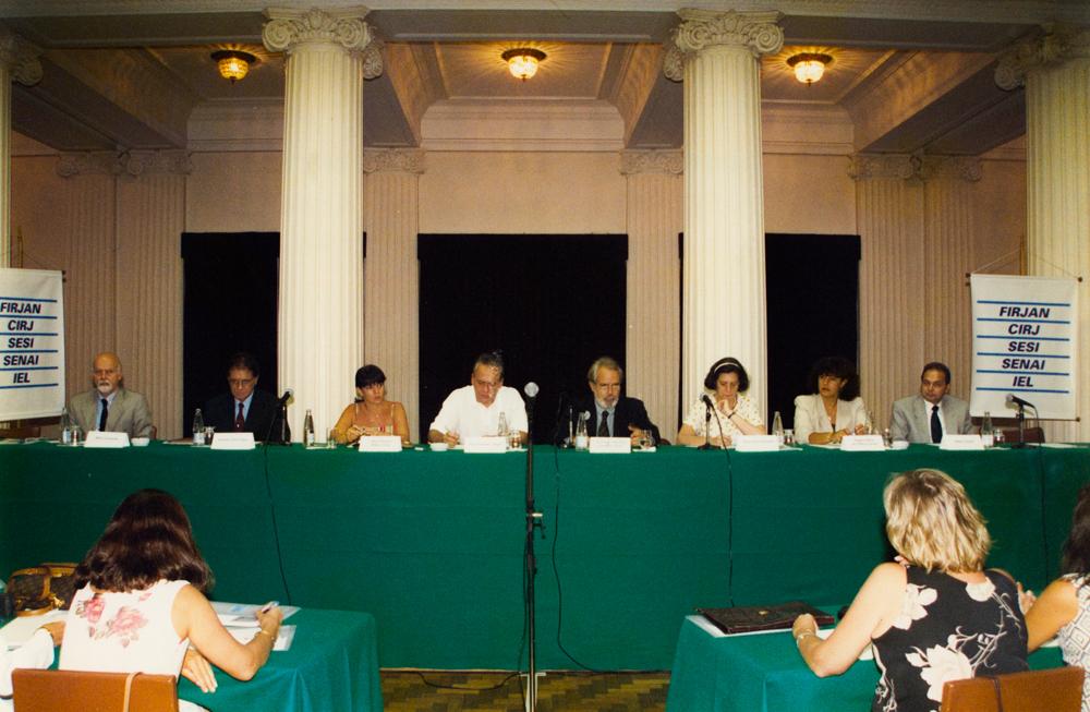 I encontro dos executivos do Sesi e do Senai no dia 5/02/1998. Créditos: Geraldo Viola/ Acervo Firjan