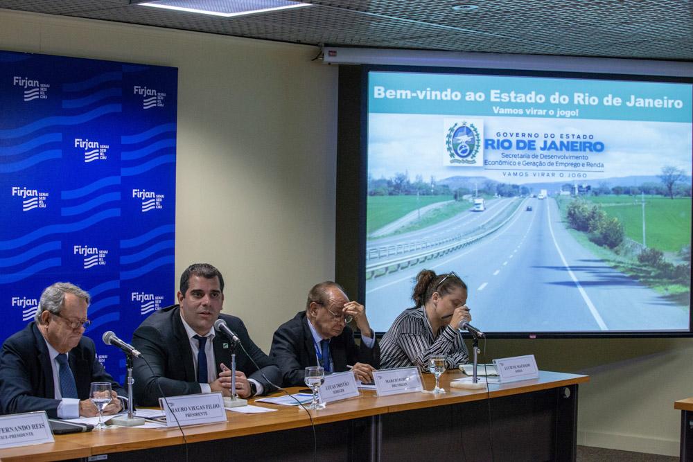 Mauro Viegas Filho em reunião sobre o programa estadual de concessões rodoviárias. Créditos: Paula Johas/ Acervo Firjan