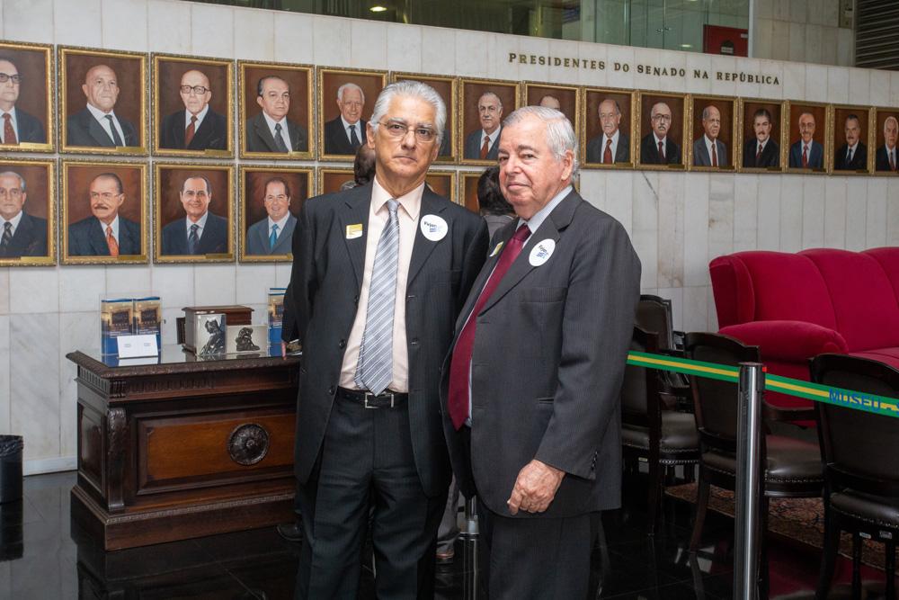 Luiz Césio Caetano e Raul Sanson durante a Caravana à Brasília. Créditos: Paula Johas/ Acervo Firjan