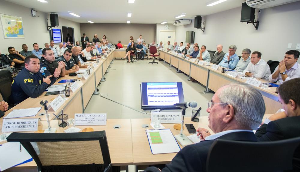 Apresentação de estudo na Representação Regional Baixada II sobre o impacto dos roubos de carga na economia fluminense no dia 07/02/2017.  Créditos: Vinícius Magalhães/ Acervo Firjan