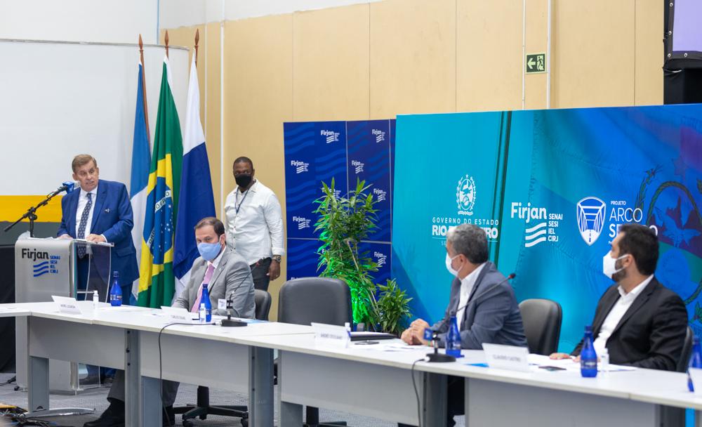 Apresentação do Projeto Arco Seguro com a presença do Governo do Estado do Rio de Janeiro e ALERJ em 2/03/2021. 