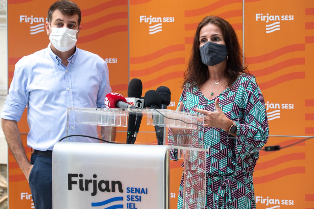 Casa Firjan inaugura ponto de vacinação contra a Covid-19 em 08/03/2021. Créditos: Vinícius Magalhães/ Acervo Firjan  