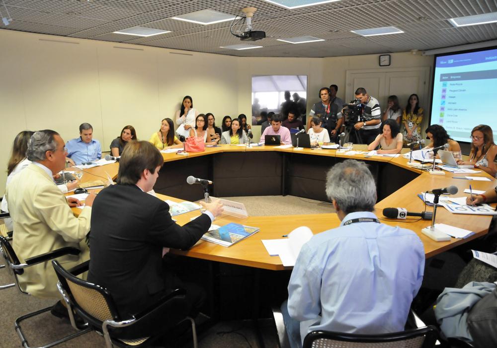 Coletiva de impressa sobre o estudo Decisão Rio em 10/04/2014.  Créditos: Antônio Batalha/ Acervo Firjan