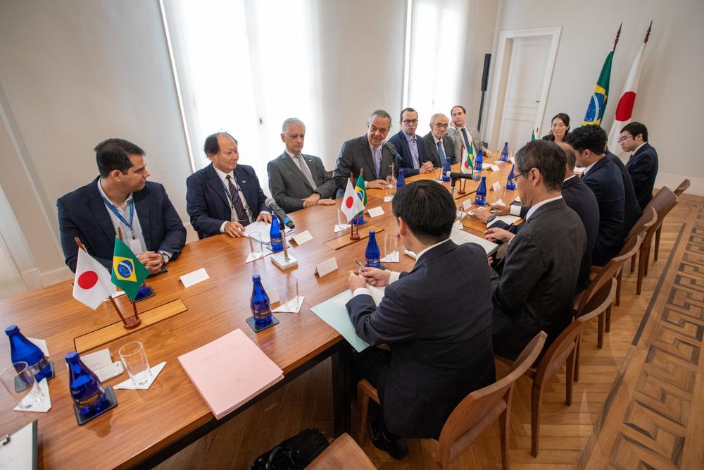 Sergio Kunio Yamagata participa de reunião com delegação japonesa em  30/08/2023.  Créditos: Paula Johas/ Acervo Firjan
