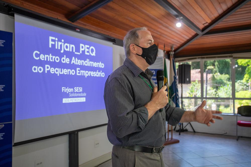 Reunião com empresários sobre o programa Firjan_Peq em 21/02/2022.  Créditos: Paula Johas/ Acervo Firjan 