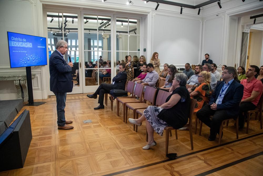 Reunião sobre segurança  com os diretores das escolas de Botafogo em 28/03/2023.  Créditos: Paula Johas/ Acervo Firjan