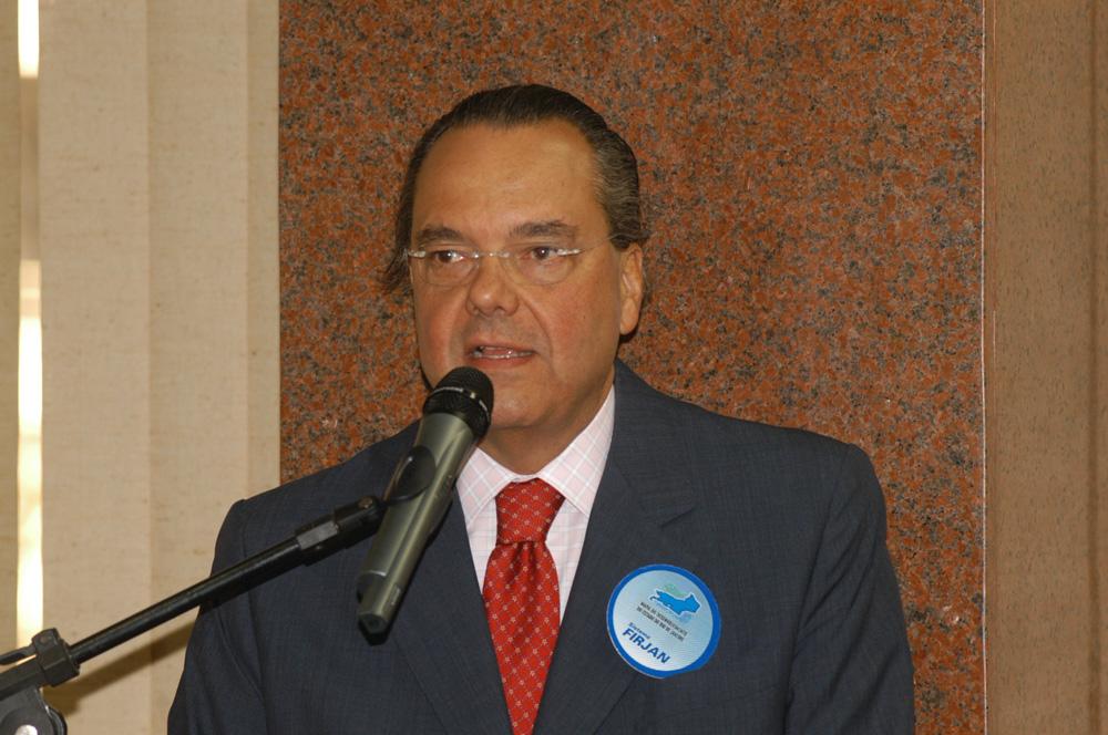 Eduardo Eugenio Gouvêa Vieira participa do evento sobre o "Mapa do Desenvolvimento" em agosto de 2006. Créditos: Acervo Firjan