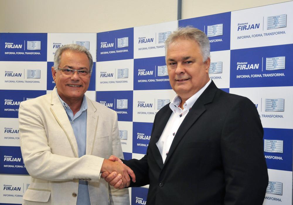 Waldir dos Santos Júnior e Alceir José Corrêa no dia 24/10/2014. Crédito: Antonio Batalha/Acervo Firjan