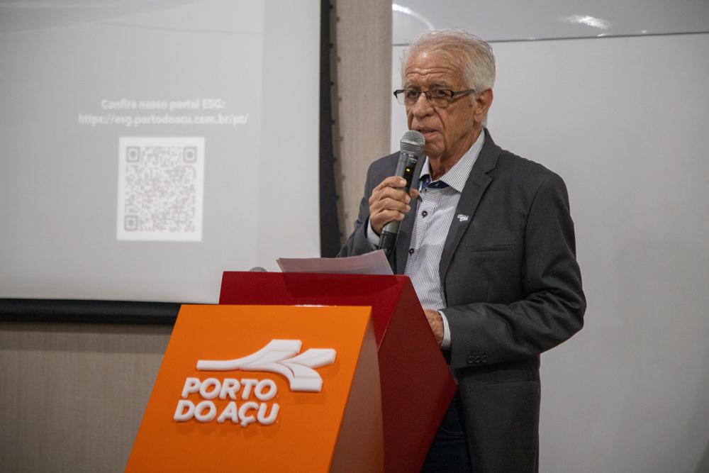Francisco Roberto de Siqueira e Luiz Césio Caetano em visita ao Porto do Açú. Créditos: Paula Johas/ Acervo Firjan